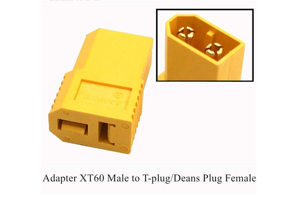 Male XT60 to Female Deans T Connector
