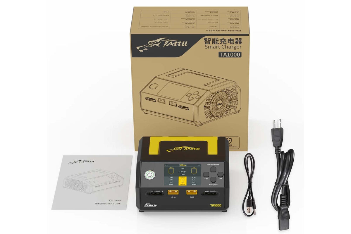Tattu - TA1000 G-Tech Dual Channel 25A*2 1000W Smart Charger