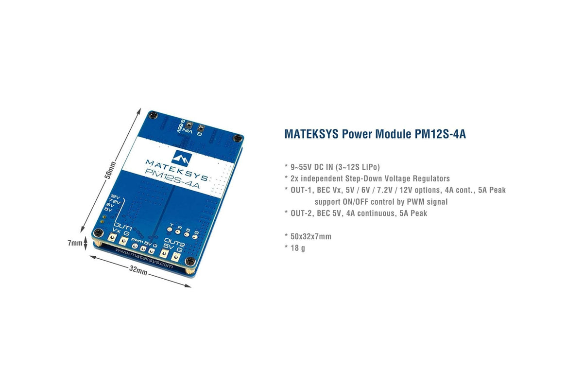 Matek Systems- Power Module PM12S-4A