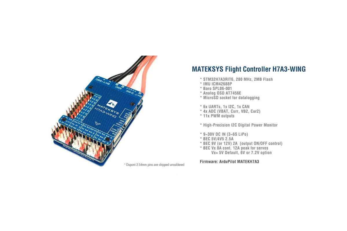 Matek Systems - Flight Controller H7A3-WING