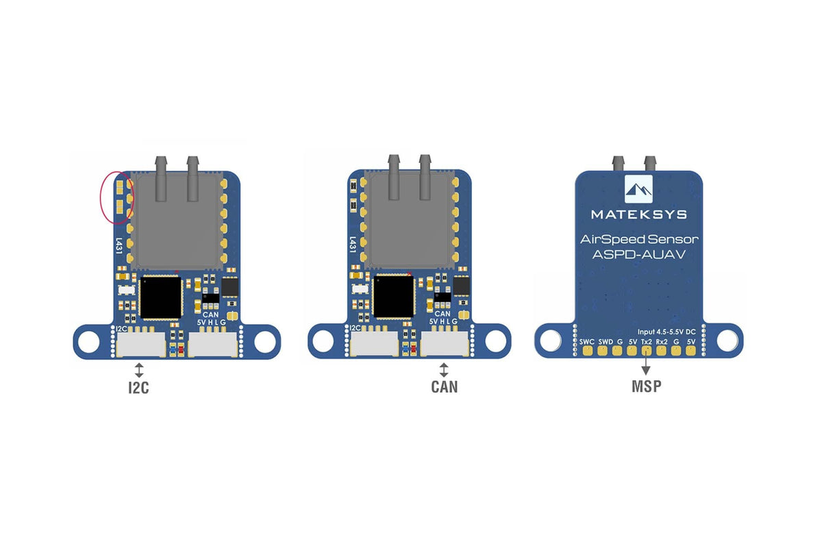 Matek Systems - Digital Airspeed Sensor ASPD-AUAV