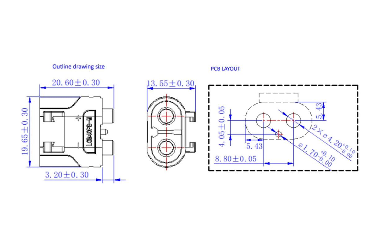 Amass LCB40PB-M S.O - 1Pcs