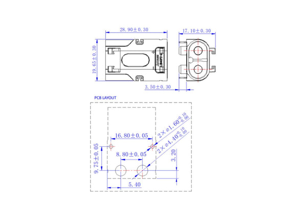 Amass LCB40PW-M S.O - 1Pcs