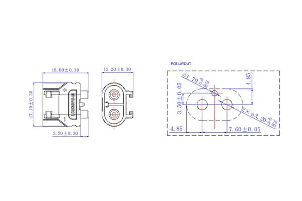 Amass LCB30PB-M S.O - 1Pcs