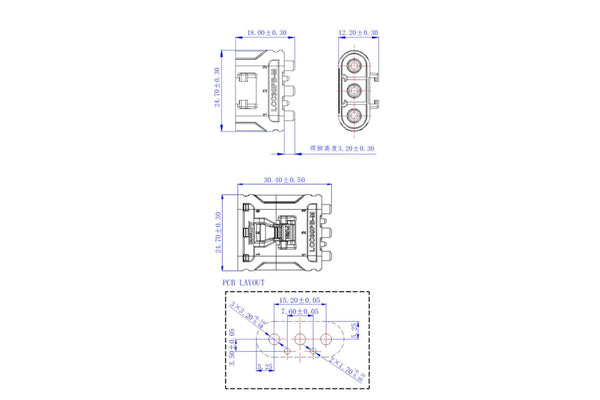 Amass LCC30PB-M S.O - 1Pcs