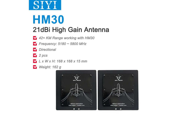 SIYI- HM30 21dBi High Gain Directional Antenna (2pcs)