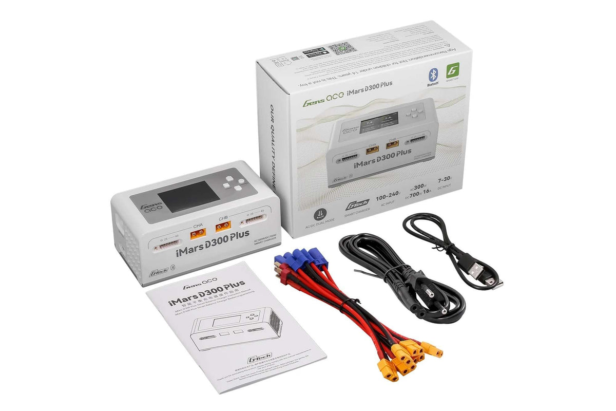 Gens Ace- G-Tech iMars D300 Plus Smart Charger Dual Channel White