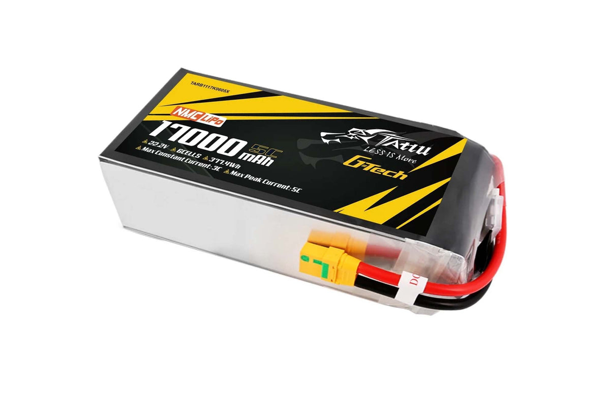 Tattu Semi-solid State 17000mAh 5C 22.2V 6S1P G-Tech Lipo Battery with XT90S-F
