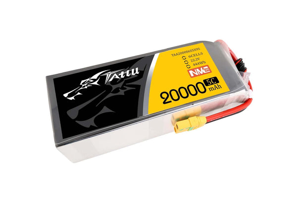 Tattu Semi-solid State 20000mAh 5C 22.2V 6S1P Lipo Battery with XT90-S