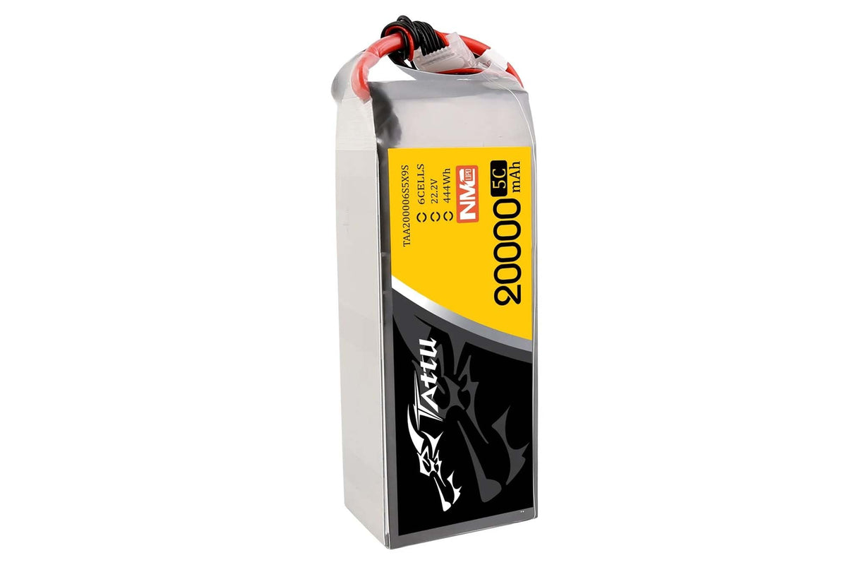 Tattu Semi-solid State 20000mAh 5C 22.2V 6S1P Lipo Battery with XT90-S