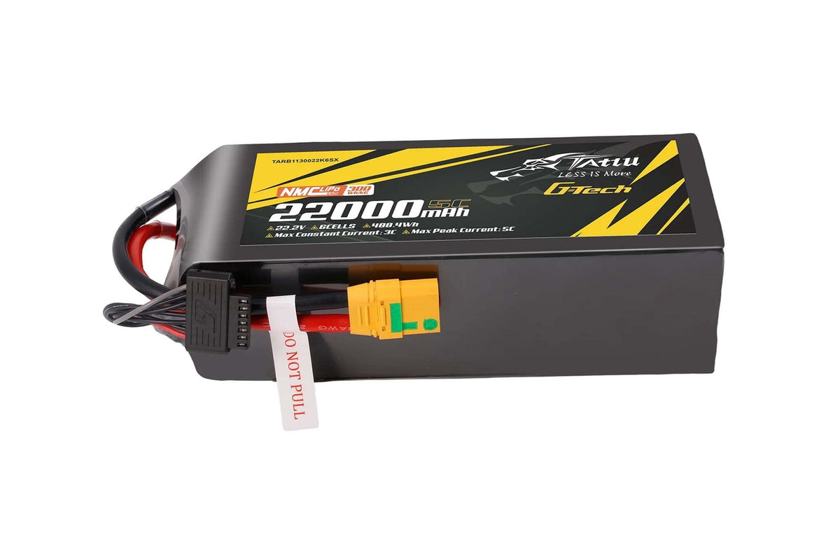 Tattu Semi-solid State 22000mAh 5C 22.2V 6S1P G-Tech Lipo Battery with XT90S-F