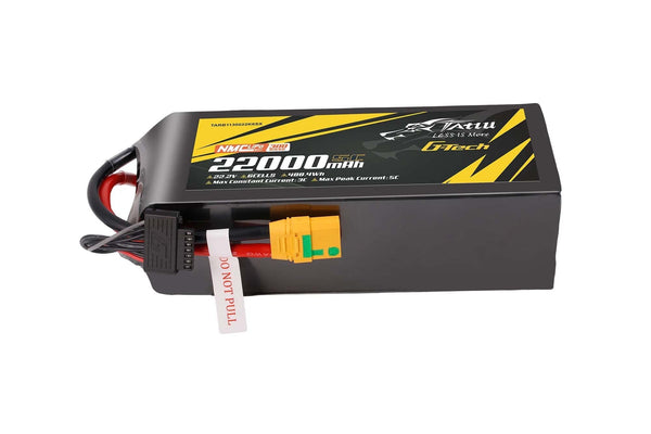 Tattu Semi-solid State 22000mAh 5C 22.2V 6S1P G-Tech Lipo Battery with XT90S-F