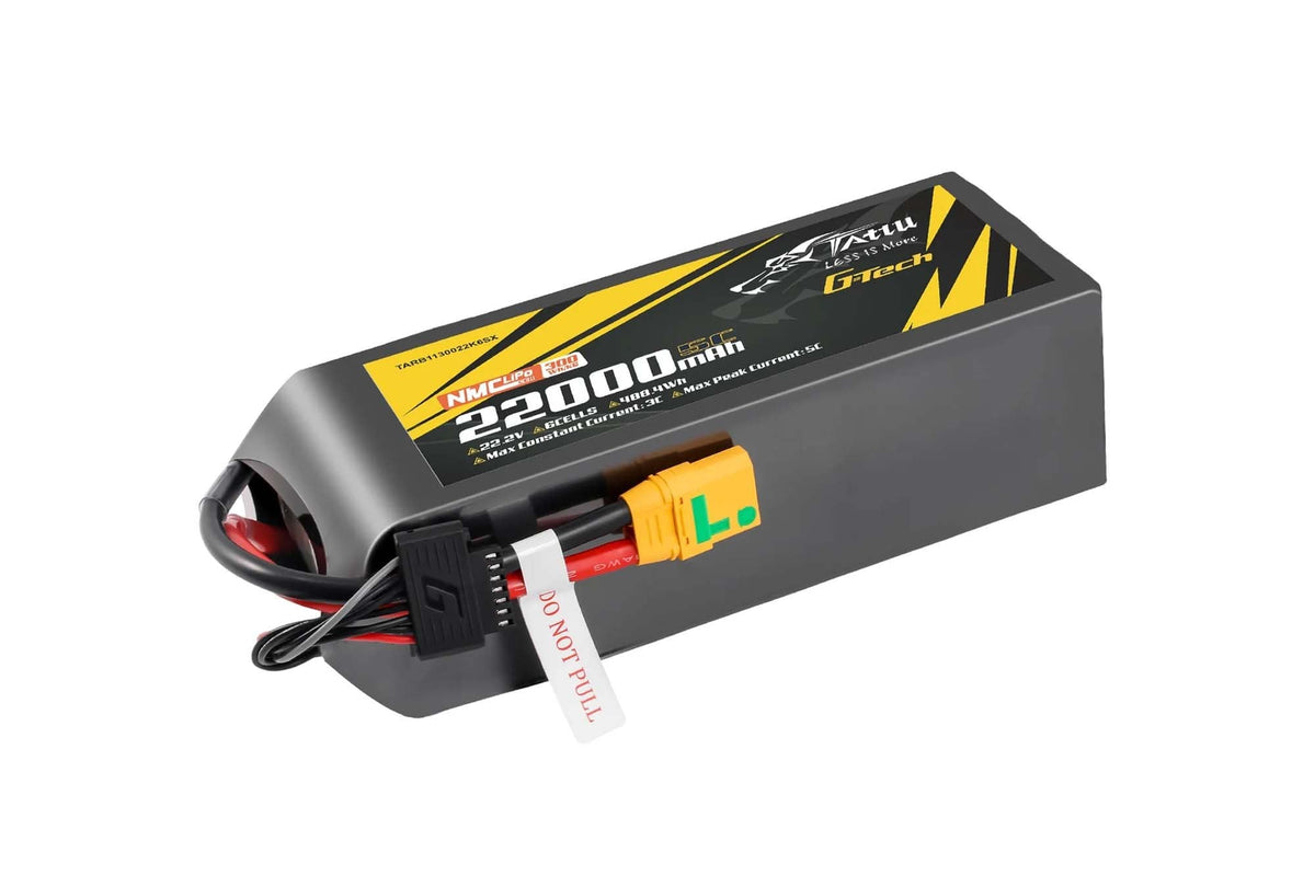 Tattu Semi-solid State 22000mAh 5C 22.2V 6S1P G-Tech Lipo Battery with XT90S-F