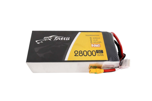 Tattu Semi-solid State 28000mAh 5C 22.2V 6S1P G-Tech Lipo Battery with XT90-S