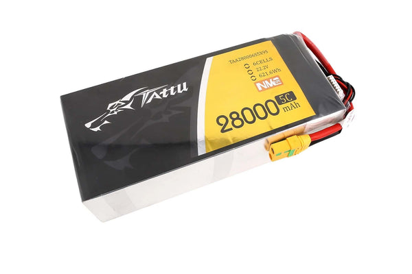 Tattu Semi-solid State 28000mAh 5C 22.2V 6S1P G-Tech Lipo Battery with XT90-S