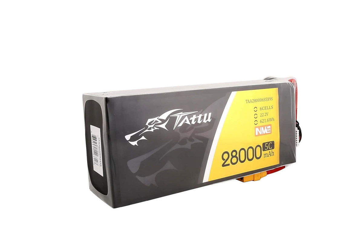 Tattu Semi-solid State 28000mAh 5C 22.2V 6S1P G-Tech Lipo Battery with XT90-S