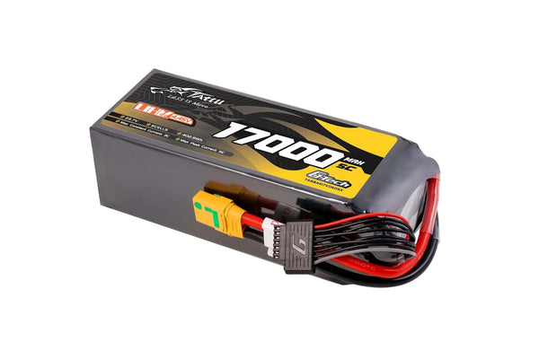 Tattu Ultra High Voltage 17000mAh 5C 23.7V 6S1P G-Tech Lipo Battery with XT90S-F