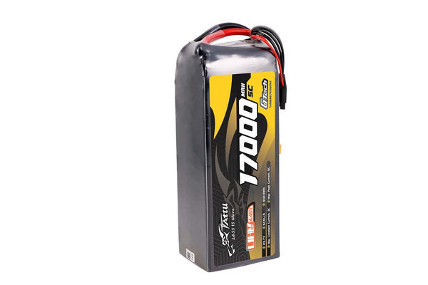 Tattu Ultra High Voltage 17000mAh 5C 23.7V 6S1P G-Tech Lipo Battery with XT90S-F