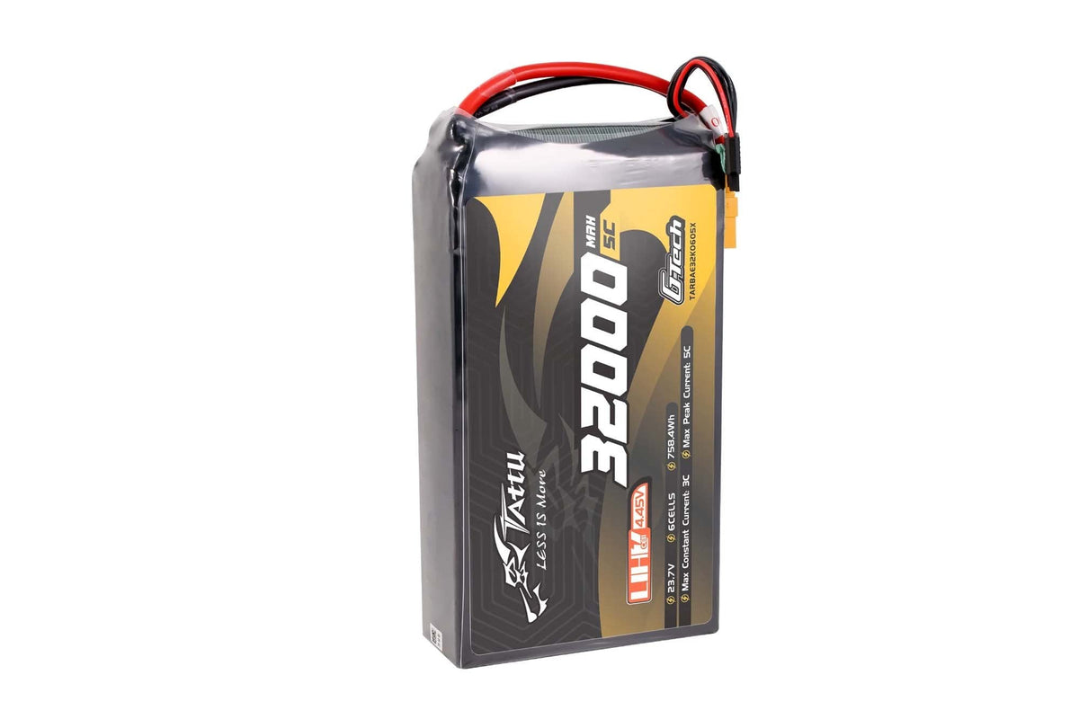 Tattu Ultra HV 32000mAh 5C 23.7V 6S1P G-Tech Lipo Battery with XT90S-F