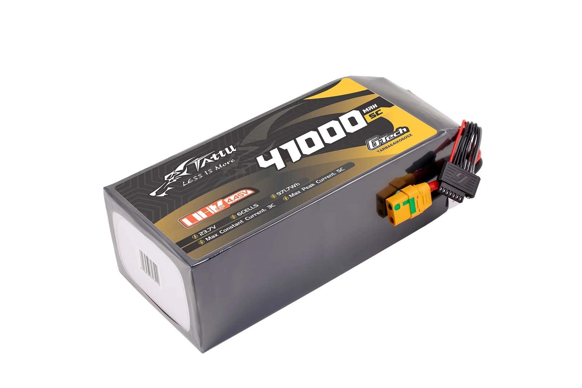 Tattu Ultra HV 41000mAh 5C 23.7V 6S1P G-Tech Lipo Battery with XT90S-F