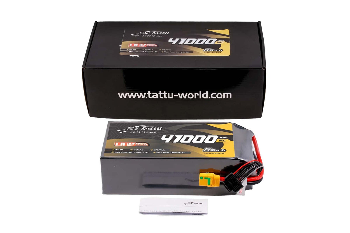 Tattu Ultra HV 41000mAh 5C 23.7V 6S1P G-Tech Lipo Battery with XT90S-F