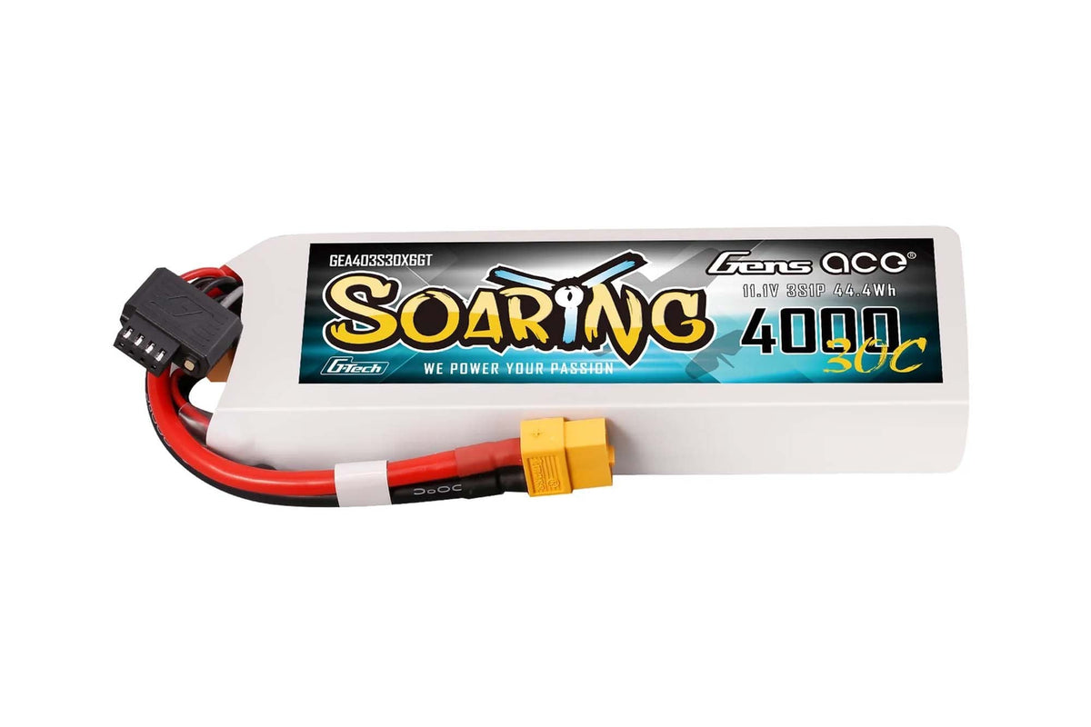 Soaring G-Tech 4000mAh 3S 30C Lipo Battery with XT60