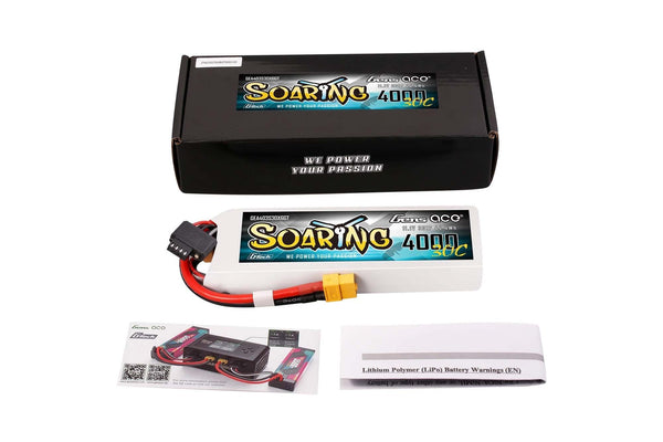 Soaring G-Tech 4000mAh 3S 30C Lipo Battery with XT60