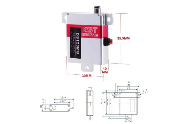 DS125MG Digital Metal Gear Servo for Glider Wing