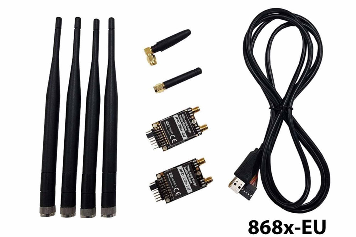 RFD 868x-EU Radio Modem (UK and Europe) - Bundle