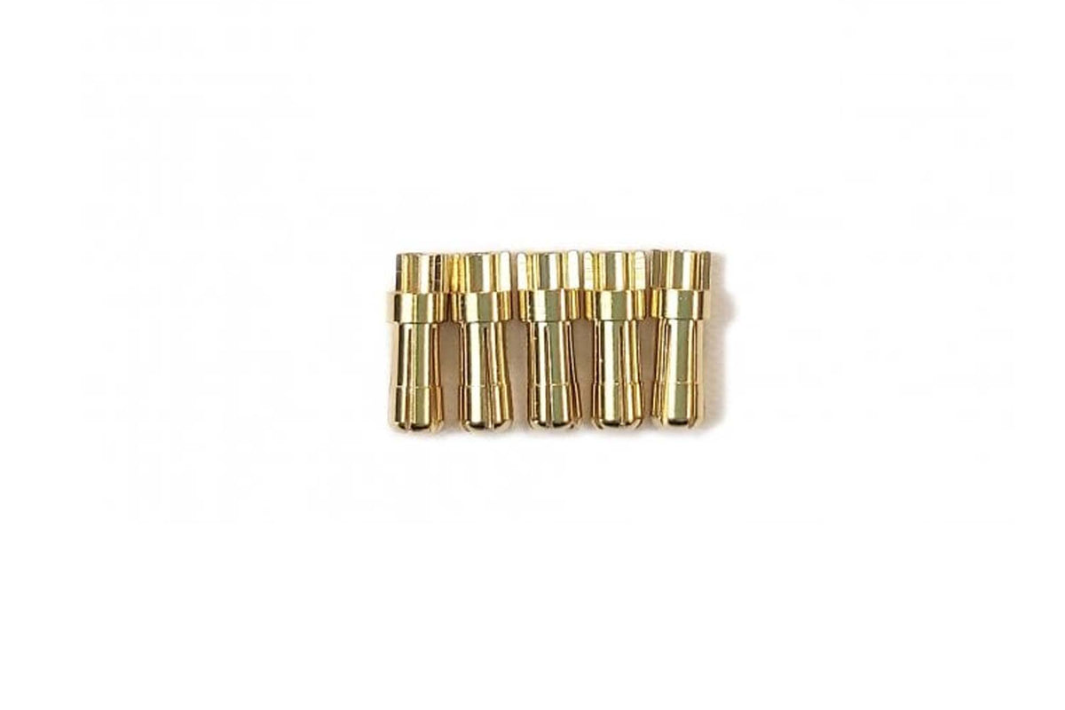AMASS - GC5510 5.5mm Gold Plated Bullets - Male - 1 Pcs