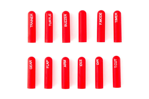 12pcs Labeled Silicon Switch Cover Set (Short/ Long)