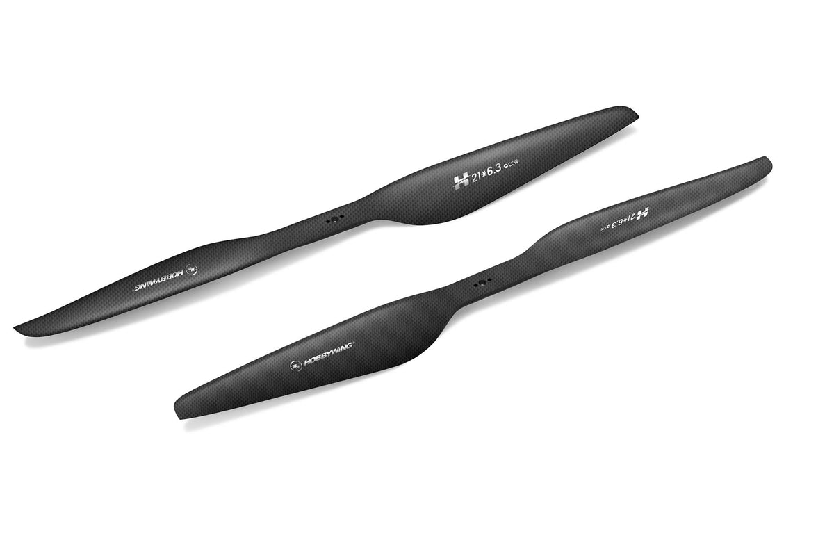 Hobbywing - MP 21x6.3 VTOL Carbon Fibre Matt Propeller Set - (1CW/1CCW)