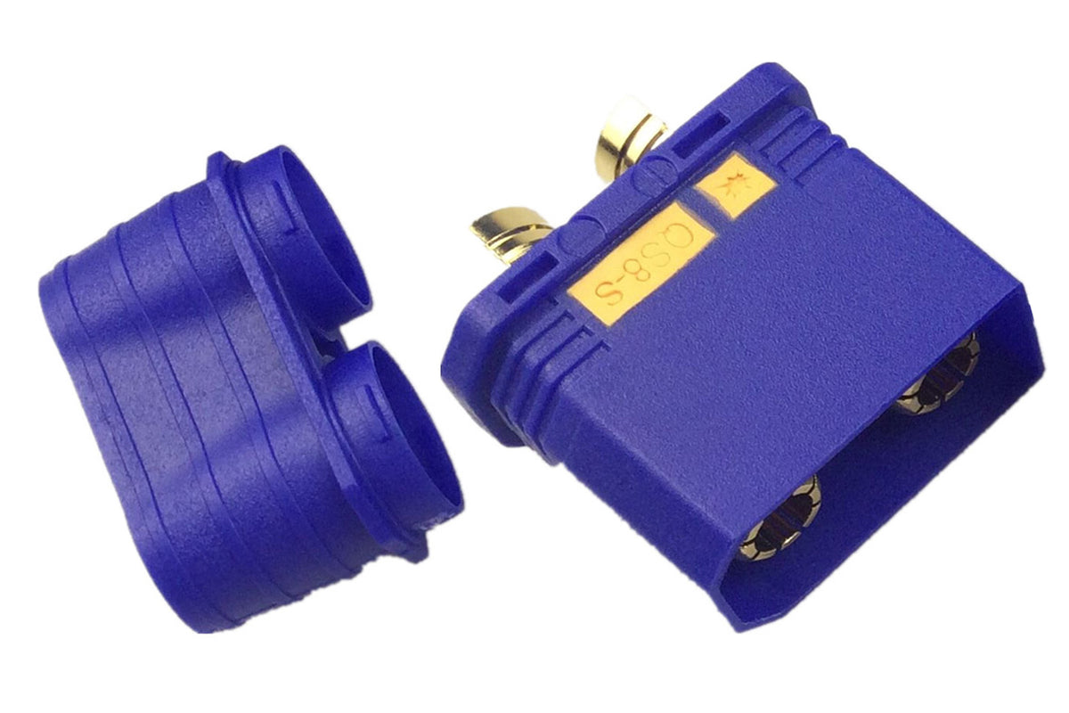 QS8 Antispark Male Connector Blue- 1PC