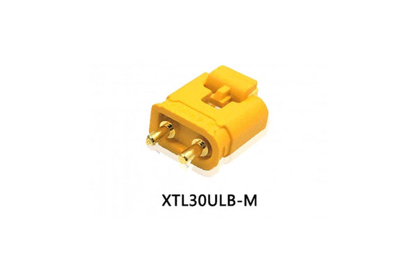 XT30ULB-M - Straight DIP PCB Male Push Release Lock
